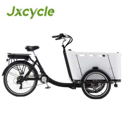 front loader 20 inch wheel cargo tricycl cargo trike cargo transport motorized bike light